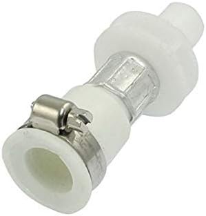 PK Aqua Heavy Duty White Rubber Hose Connector Adapter for Water Inlet Tap White-1Pcs.