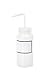 Vestil BTL-WW-16-LBL Wide Mouth Low Density Polyethylene (LDPE) Round Squeeze Wash Bottle with Label and Natural Cap, 16 oz Capacity, Translucent