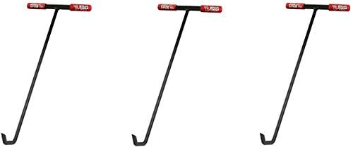 Bully Tools 99200 24" Manhole Cover Hook. Steel Tstyle Handle. (Pack of 3)