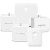 SwitchBot Smart Switch Button Pusher(3Pack) with Hub Mini with Remote, Wireless App &amp; Timer Control, Compatible with Alexa, Google Home, IFTTT, Easy to Use, Smart Light Control Set