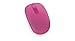 Microsoft Wireless Mobile Mouse 1850 - Magenta Pink . Comfortable Right/Left Hand Use, Wireless Mouse with Nano transceiver, for PC/Laptop/Desktop, works with Mac/Windows 8/10/11 Computers