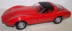 Motormax 1/24 Scale Diecast 1979 Corvette in Color Red