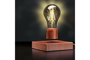 VGAzer Magnetic Levitating Floating Wireless LED Light Bulb Desk Lamp,Rotatable Night Light Levitates Freely for Room Table O