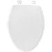 MAYFAIR 180EC 000 Toilet Seat will Never Loosen and Easily Remove, ELONGATED, Long Lasting Plastic, White