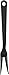 Tailor Made Products Nylon Meat Fork, Pack of 6, Black
