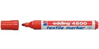 44500002 Textile Fabric Marker Pens and Creations IDEN T-Shirt Marker Red