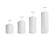 3 X 4 Inch Pillar Candles Set of 12 Bulk Event Pack Round Unscented Premium Wax White Pillar Candles for Wedding, Spa, Party, Birthday, Holiday, Bath, Home Decor (3X4 White)