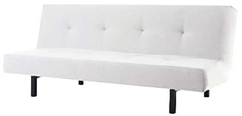 The Cotton Balkarp Cover Replacement, Size: 190cm Wide, Not 170cm, is Custom Made for Ikea Balkarp Sofa Bed, Or Futon Slipcover (White)