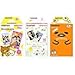 Fujifilm Instax Mini Instant Film 3-PACK BUNDLE SET , RiLakkuma Film (10) , Hello Kitty (10) , Gudetama (10) , Stickers 20 pcs. for 90 8 70 7s 50s 25 300 Camera SP-1 Printer