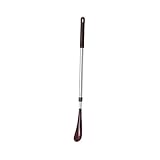 HealthSmart Long Handled No Bend Telescopic Adjustable Shoe Horn, Silver
