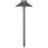 WAC Landscape Lighting, Tiki 15in LED 12V Path and Area Light 2700K Warm Built-in LED in Bronze
