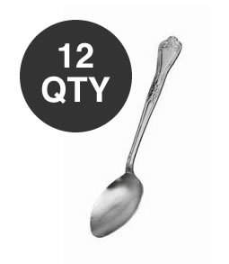 DOZEN 11" CROWN SOLID SPOON - WHOLESALE QTY