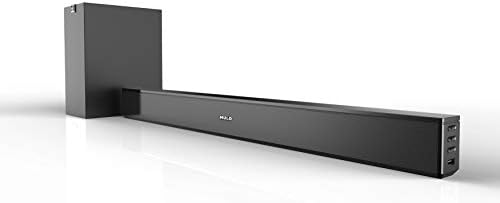 Mulo Arena 5000 2.1 Channel Soundbar with Subwoofer,Bluetooth/AUX-in/USB, Remote Control and Wall Mounting Kit (Black)