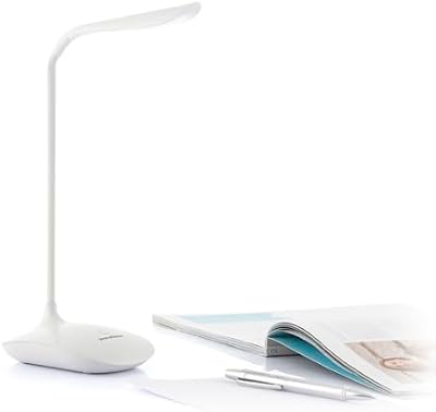 ® Lámpara LED de mesa Lum2go con 3 niveles de intensidad, luz blanca y luz cálida, ideal para mesita de noche, escritorio, sala de estar, oficina y otros espacios.