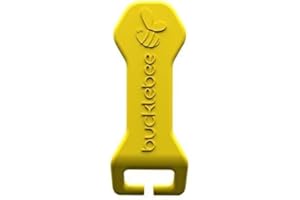 BUCKLEBEE Easy Car Seat Buckle Release Aid for Children Unbuckle Car Seat Release Tool - Car Seat Button Pusher - Car Seat Opener For Nails - Car Seat Buckle Release Tool Buddy Me (1 Pack Yellow)