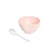 Sugar & Cloth Peach Melamine Dessert Cup and Spoon Set, 8-Piece, Service for 4