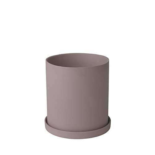 Blomus - Nona Herb Pot Size L Warm Red/Brown Tone, Elegant Home Accessory, Colour Bark 66519