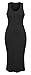 Women's Sleeveless Plus Size Midi Dress