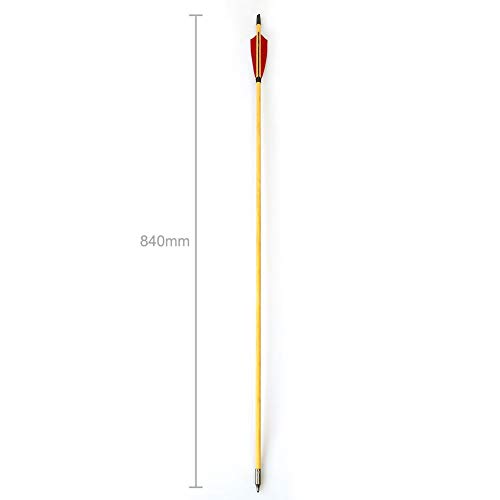 VERY100 32 Inch Handmade Traditional Wood Arrows Turkey Feather Hunting Recurve Longbow Compound Bow 12pcs - Thumbnail 4