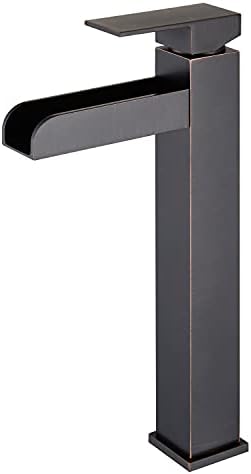 Lexdale Waterfall Bathroom Sink Vessel Faucet Oil-Rubbed Bronze Single ...