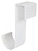 MIDE Products 2310W-2 Aluminum Pool Accessory Hooks Pair, Fits 1-3/4-Inch to 2-1/8-Inch Wide Fences, 10-Inch Long, White – 2 pack