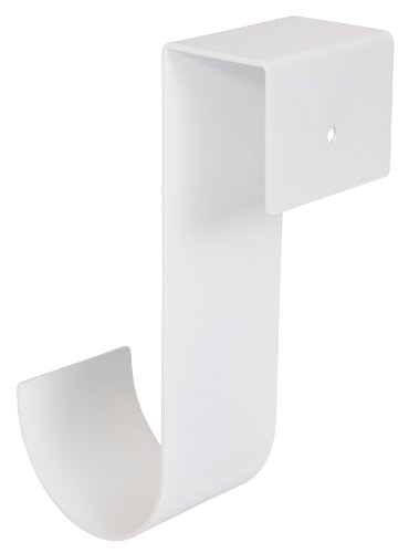 MIDE Products 2310W-2 Aluminum Pool Accessory Hooks Pair, Fits 1-3/4-Inch to 2-1/8-Inch Wide Fences, 10-Inch Long, White - 2 pack