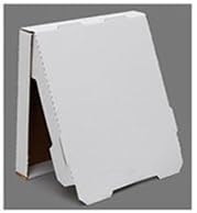 Star Pizza Box Plain Pizza Boxes, Kraft, 10 x 10 x 1 7/8, Brown/White - 50 pizza boxes.