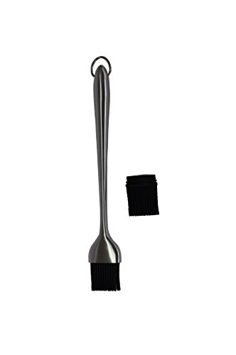 BBQ Coverpro Silicone Basting Brush With 12 Inch Stainless Steel Handle Including Silicone Bristles