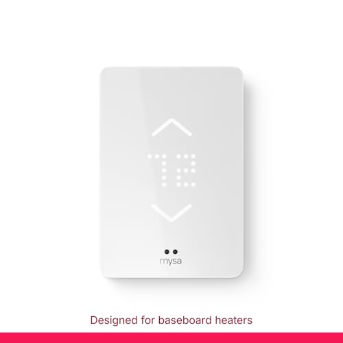Mysa Smart Thermostat for Electric Baseboard Heaters 240V | Remote Control with 100% Free APP | Easy Install | HomeKit, Alexa, Google Home | Wi-Fi Programmable | Temp. & Humidity Alerts - View 3