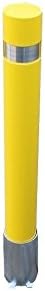 Heavy Duty Yellow 120 PY Removable Security Bollard with Lock (Keyed to Differ Please)