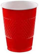 Plastic Cups 16 Oz Red