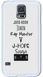 OVOSTOR ART MY MARKET Kpop BTS Bangtan Boys White Rubber Soft Case For Samsung Galaxy S5 Case