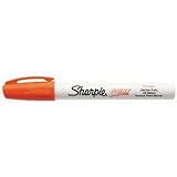 Sharpie Paint Marker Pen Oil Base Medium Point, Orange Box of 12