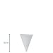 Solo 4 oz White Paper Cone Cups (Case of 5000)