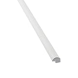 Aspect - 24 in Matte White Peel and Stick Decorative Wall Tile Trim