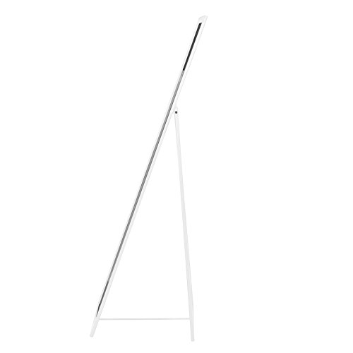 [- Metal Framed Free Standing Full Length Mirror 1370mm - White  -]