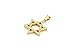 Mens Stainless Steel Gold Tone Star of David Medal Pendant 24