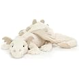 Jellycat Snow Dragon Stuffed Animal, Huge 26 inches - Mythical Plush Toy - Classic Children's Gift