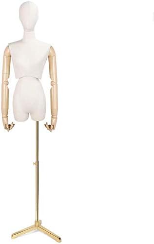 Ldd トルソー マネキン 人体モデル Color 低廉 女性のテーラーダミーマネキンドレスメーカーダミーファッションの学生の表示バストトルソープラスチックアーム調節可能なウェアラブルジュエリー F