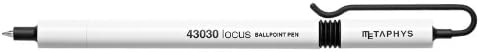 Metaphys Locus Retractable Ballpoint Pens 0.7mm - White Body