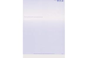 GENERIC BLANK PERFORATED STATEMENT PAPER - MASTERCARD, VISA, AND DISCOVER LOGOS (2500 BLUE)