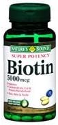 Natures Bounty Biotin 5000 mcg - 60 Capsules (Pack of 3) by Good n Natural