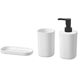 Ikea STORAVAN 3-Piece Bathroom Set,White,Small