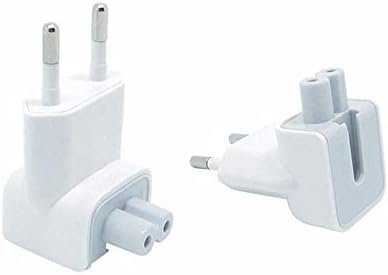 Photo 1 of 2 Pack US to Europe Plug Converter Travel Charger Adapter Wall Outlet EU European Connector Duck Head for MacBook Mac Pro MBA Retina MagSafe Apple Phone Pad Tablet Mini Air Power Brick