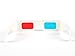 LRRH 50 Pairs – Flat- 3D Glasses Red and Cyan White Frame Anaglyph Cardboard (50 Set)thumb 3