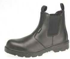 Capps Men's LH829 Antistatic Sole Grain Leather Safety Dealer Boot With Steel Toe Caps US Size 10 Blk