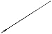 AntennaMastsRus - 15 Inch Black Antenna is Compatible with Jeep Wrangler JK - JL | Gladiator (2007-2024) - USA Stainless Steel Threading - Spiral Wind Noise Cancellation - Spring Steel Construction