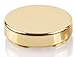 Gold Button Covers - 0.7 inch x 2 (Cufflinks for Regular Shirts)