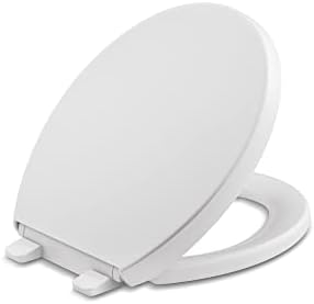 KOHLER Reveal Quiet Close WC-Sitz Für Runde Front – Mit Griffigen Stoßstangen, Quick-Release, Farbe Biscuit