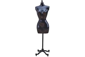 ljhnba Dressup Model Gown Mannequin Model Stand, Fits Female Dress Hollow Body T-Shirt Display, Doll Mannequin Model Stand Store Torso Display 8.46 inch